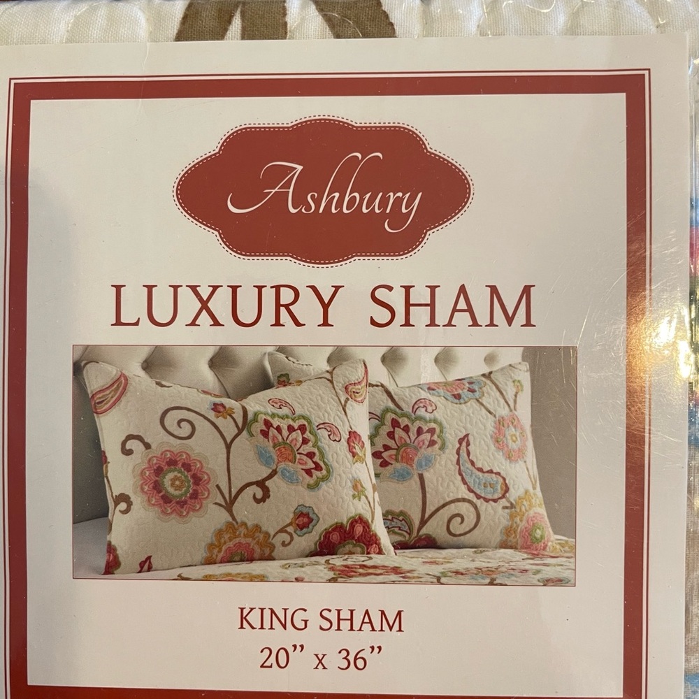 Ashbury Luxury King Sham Set of 2 - Multicolor - Picture 3 of 3
